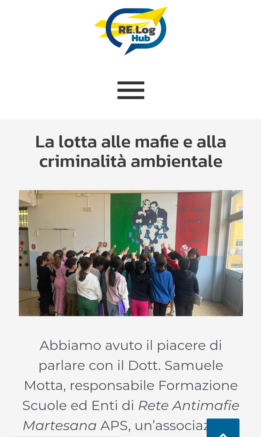 Intervista rilasciata a Re.Log Hub – gennaio 2025