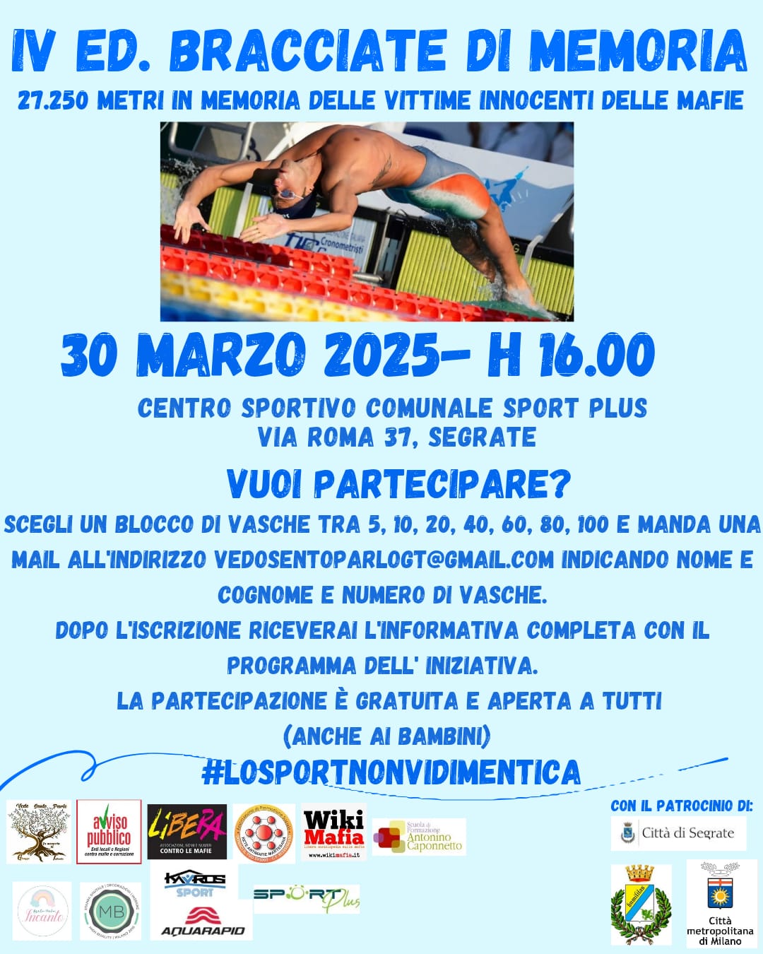 30 mar 25 h 16 BRACCIATE DI MEMORIA – IV edizione